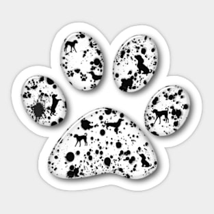 3D Dog Paw Sticker